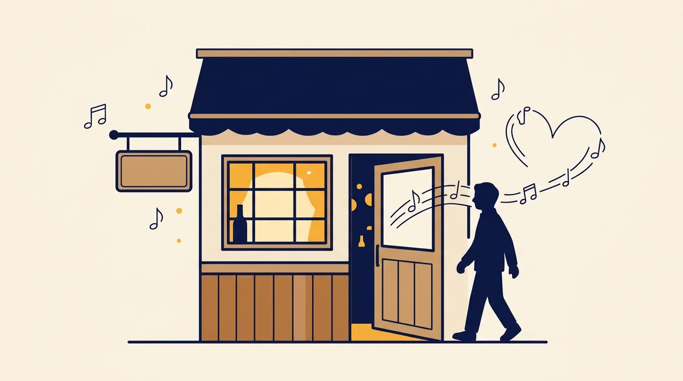 一貫した選曲が「あの店の音」として記憶に残るイメージ