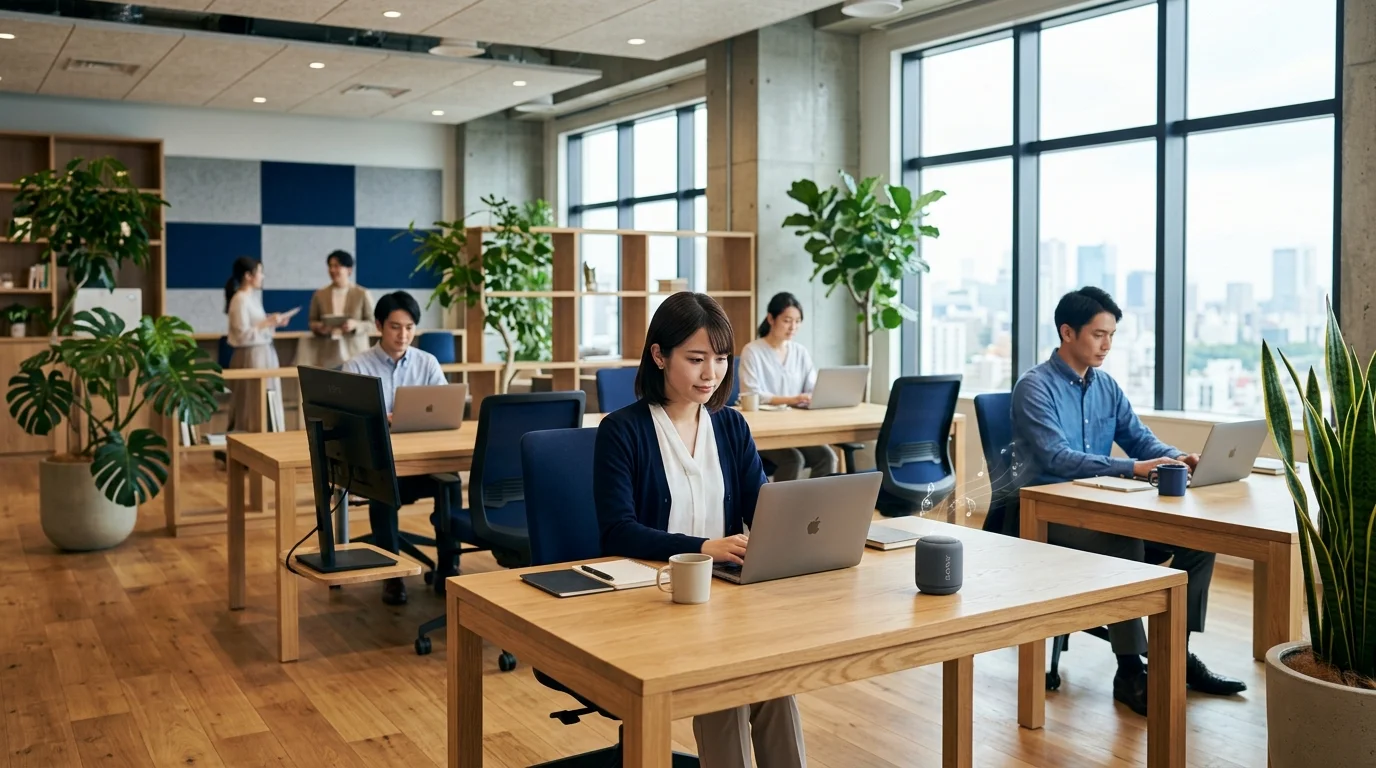 BGMが流れる理想のオフィス