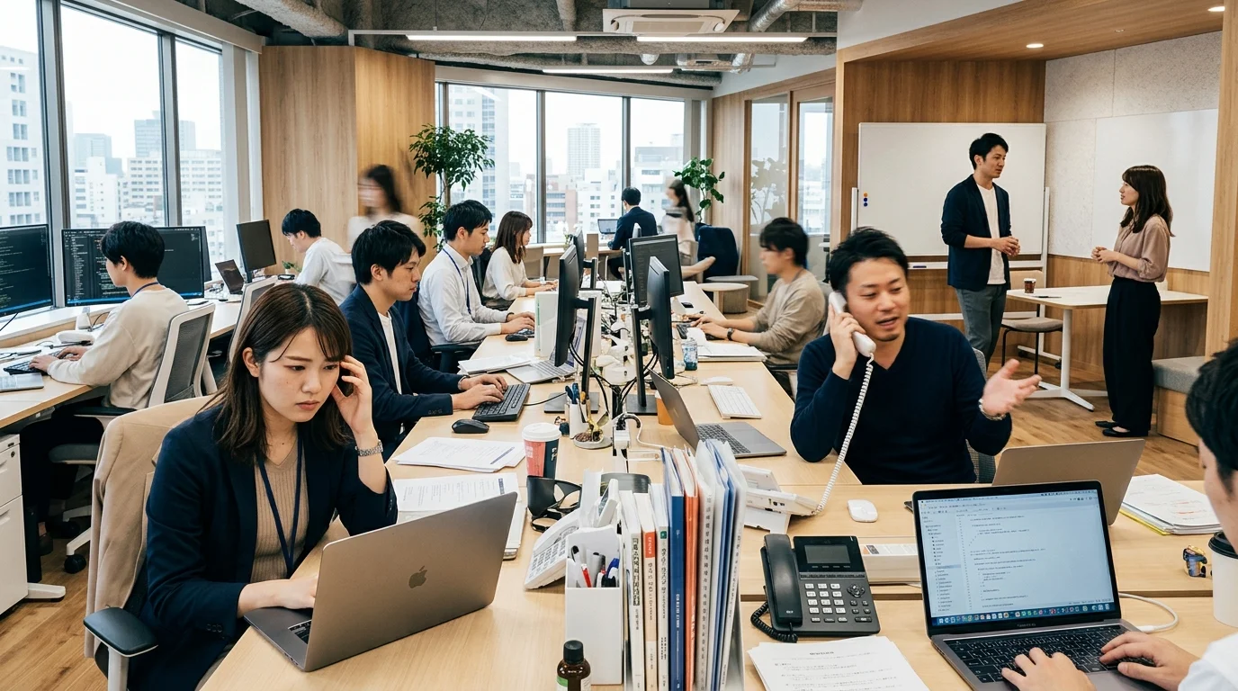 オープンオフィスの音漏れ問題（電話・会話・タイピング音）